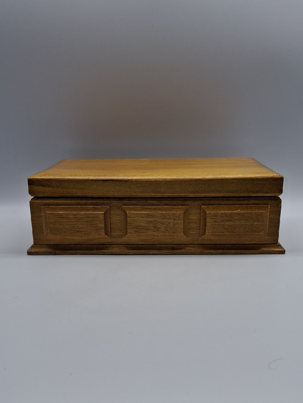 Wooden Keepsake Jewelry Box - Warm Brown